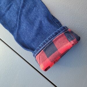 4T Baby GAP Jeans with Red Plaid Cuff